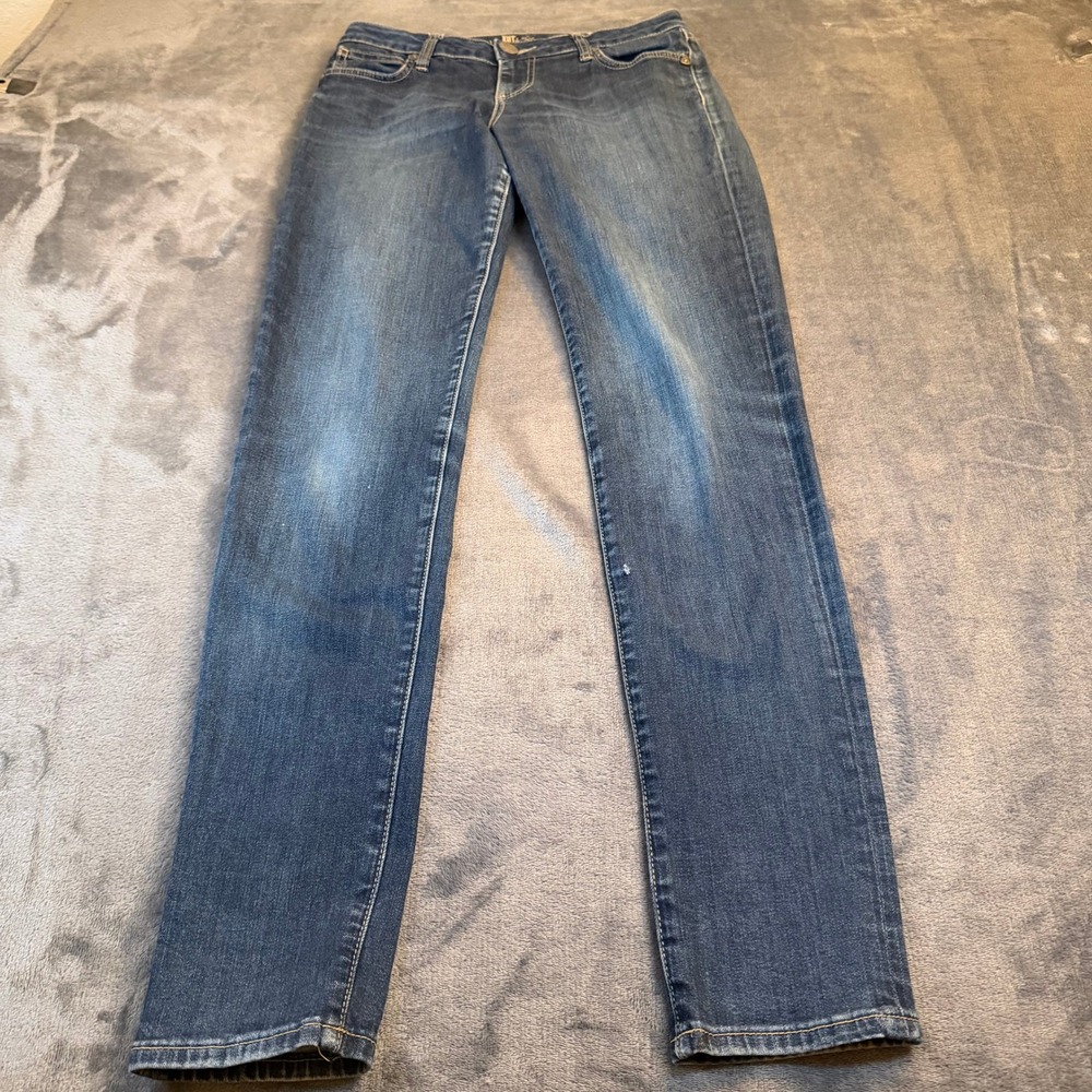 KUT from the Kloth Womens Jeans Size 4 Blue Wash Straight Leg Denim Pants 28x31"